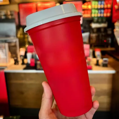 Tasse de Voyage à Café en Plastique Réutilisable Avec Couvercle Gobelet d'Eau Portable Pour Bureau Maison Utilisation Quotidienne