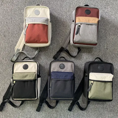 Große Kapazität Blockfarben Rucksack Casual Street Fashion Reisetasche Für Damen Und Herren Unisex Schule Laptop Schultertasche