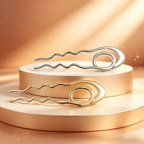 Mode Legierung U-förmige Haarnadel Gehammerte Textur Haarstab Für Dutt Elegante Gefaltete Haargabel Damen Haarschmuck