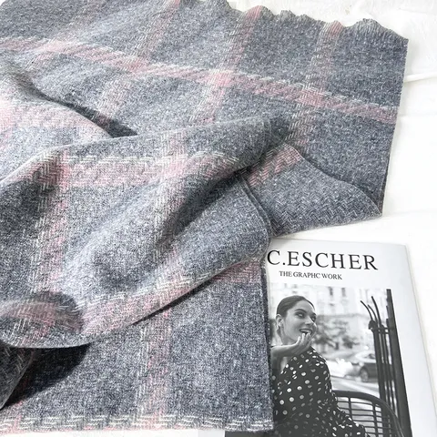 Écharpe à Franges à Carreaux Classique Pour Femmes Hommes Hiver Chaud Imitation Cachemire Long Châle Doux Chauffe-Cou