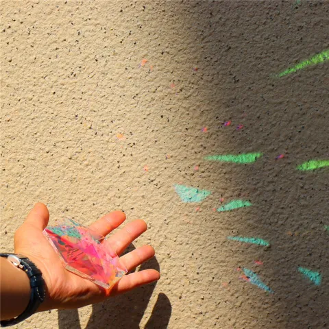 Acchiappasole in Cristallo K9 Prisma Grande Ciondolo Sospeso Creatore di Arcobaleno Decorazione per Finestra Prisma Facettato Per Decorazioni