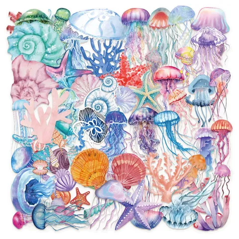 Adesivi in PVC Impermeabili per Pesci Tropicali Per Custodia per Telefono DIY Tablet Scrapbooking Decorazione