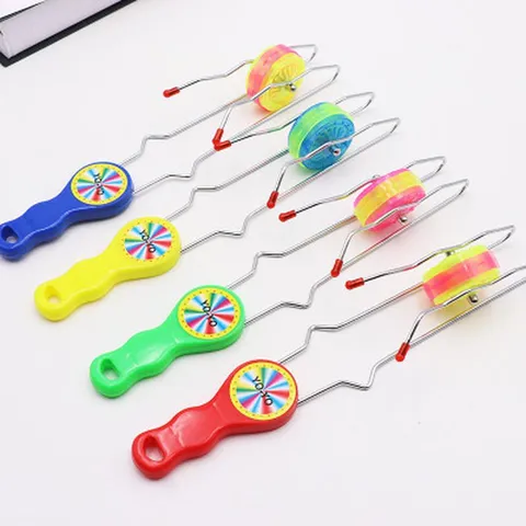 Bola Yo Yo Parpadeante Juguete Trompo Pista Mágica Luz LED Juguete Novedad Creativa Para Niños Entretenimiento