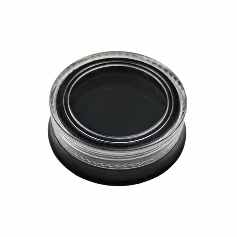 Scatola di Immagazzinaggio per Nail Art in Plastica Nera Contenitore per Gemme Vuoto Piccolo Barattolo Rotondo per Strass Perle Accessori per Trucco