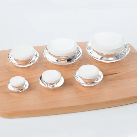 Transparant Acryl UFO Crèmepotje Draagbare Reishouder Lege Cosmetische Verpakking Voor Gezichtscrème Lotion