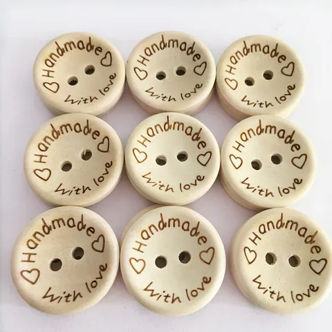 Botones de Madera Grabados a Láser Hechos a Mano Forma de Cuenco Redondo Costura Manualidades DIY Accesorios de Ropa Tamaños Mixtos