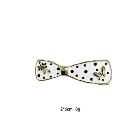Eleganter Zinklegierung Schleife Haarclip Glänzender Strass Eleganter Seiten-Haarspange Süßes Herz Emaille Feder Top Haarschmuck Für Damen
