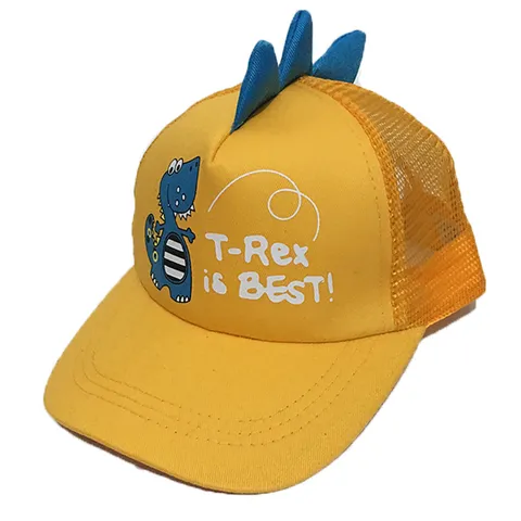 Kinder Cartoon Dinosaurier Baseballkappe Atmungsaktive Mesh Sonnenhut Kinder Frühling Sommer Verstellbare Süße Outdoor Mütze