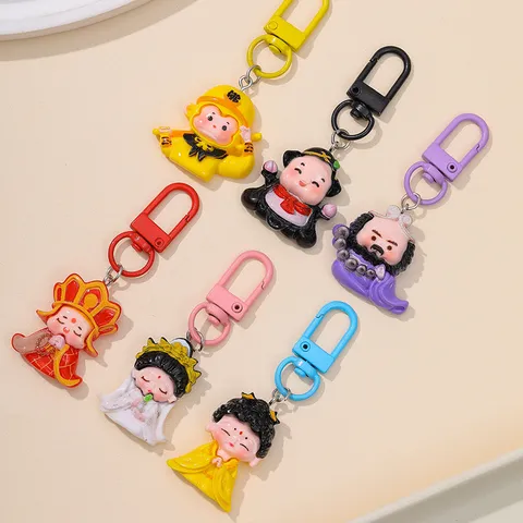 Süße Q-Version Reise Nach Westen Harz Schlüsselanhänger Cartoon DIY Handgemachte Tasche Anhänger Zubehör