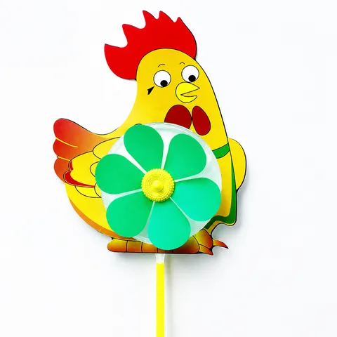 Juguete de Molino de Viento de Plástico para Niños Animal de Dibujos Animados Spinner de Viento Juguete al Aire Libre Regalo