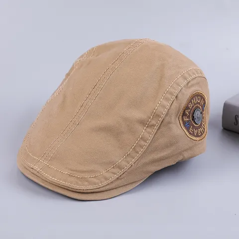 Herren Baumwolle Newsboy Flat Cap Britisch Vintage Lässige Mode Baretthut