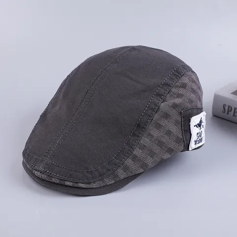 Herren Baumwolle Newsboy Flat Cap Britisch Vintage Lässige Mode Baretthut
