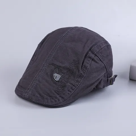 Herren Baumwolle Flatcap im britischen Vintage-Stil Beret verstellbar Lässig Fahrhut Frühling Herbst Mode Ivy Cap
