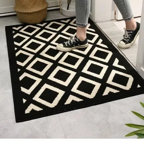 Modern Minimalistisch Geometrisch Polypropylen Fußmatte Rutschfest Schmutzabweisend Eingang Flur Bodenmatte Heimdekoration