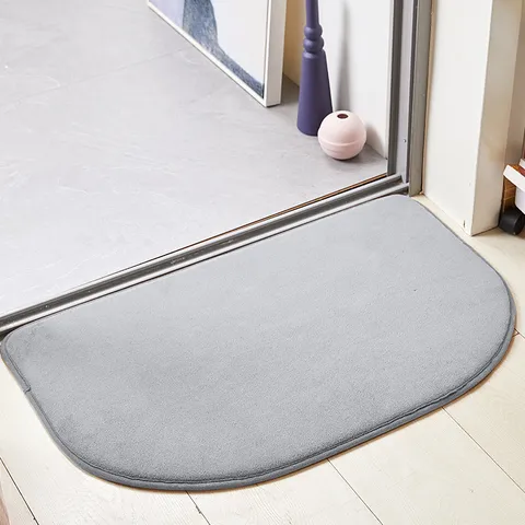 Polyester Getuftete Rutschfeste Saugfähige Fußmatte Modern Minimalistisch Einfarbig Fußmatte Für Bad Küche Wohnzimmer