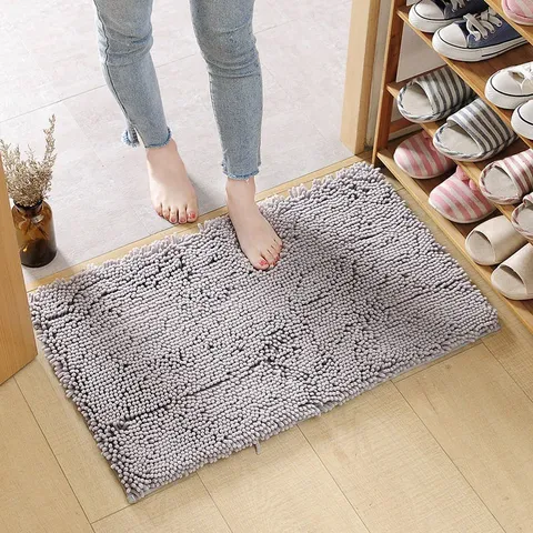 Verdichte Chenille Badezimmer Bodenmatte Saugfähige Rutschfeste Fußmatte Teppich Für Zuhause Innenbereich Waschklar Weich
