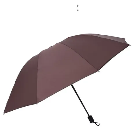 Ombrello Pieghevole Portatile Sole E Pioggia Protezione UV Rivestimento Nero Antivento Ombrello Da Viaggio