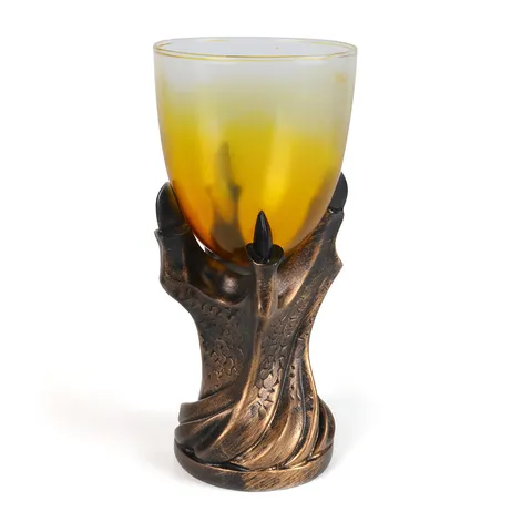 Goblet Griffe de Dragon en Résine Créatif Rétro Gothique Verre à Vin Fête d'Halloween Bar Boisson Tasse Vintage