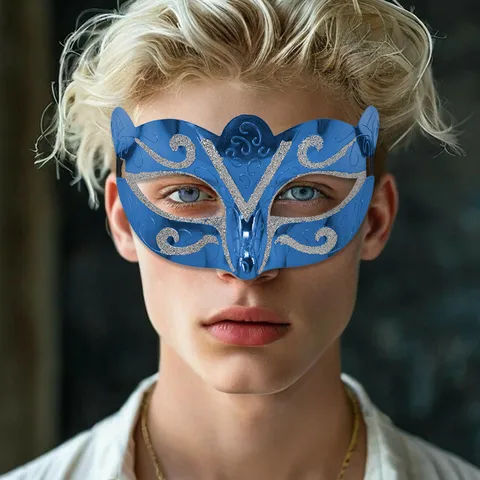 Venezianische Maskerade Halbgesichtsmaske Für Halloween Karneval Party Unisex Galvanisierte Glitzer Schmetterling Feenmaske Kostüm Zubehör