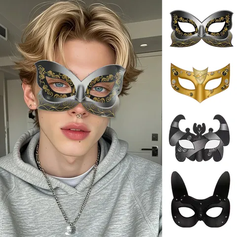 DIY Steampunk Halfgelaatsmasker Plastic Carnaval Feestdecoratie Gemaskerd Bal Fotorequisiten Retro Mechanische Tandwiel Masker