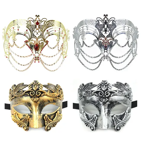 Vintage Barock Hohl Geschnitzt Halbgesicht Maskenball Maske Mit Quastenkette Strass Augenmaske Für Kostüm Party Karneval Halloween Zubehör