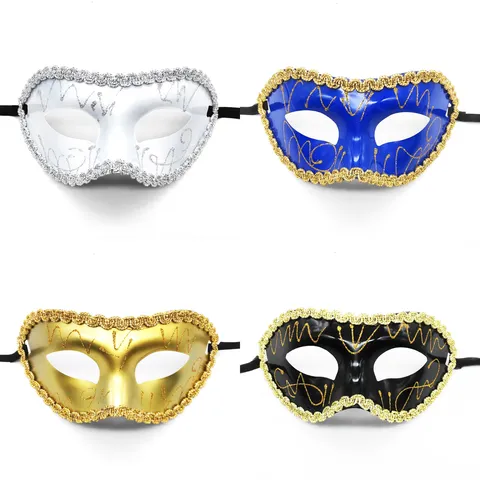 Halloween Maskerade Maske Halbgesicht Erwachsene Bemalte Kostüm Augenmaske Für Karneval Party Verkleidung Requisiten Unisex