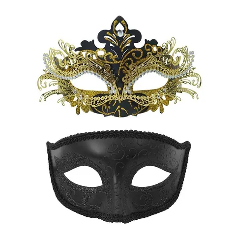 Elegantes Maskenball Masken Paare Set Retro Metall Hohl Schmetterling Maske Luxus Strass Augenmaske Fur Halloween Karneval Party Auffuhrung