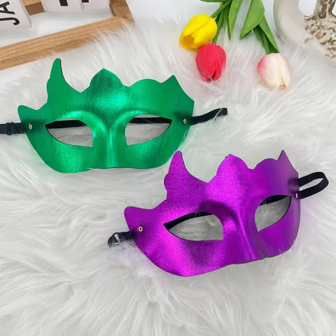 Halloween Maskerade Masker Sexy Puntige Kroon Feestmasker PVC Multi-Hoorn Cosplay Kostuum Props Elegante Gemaskeerd Bal Accessoires