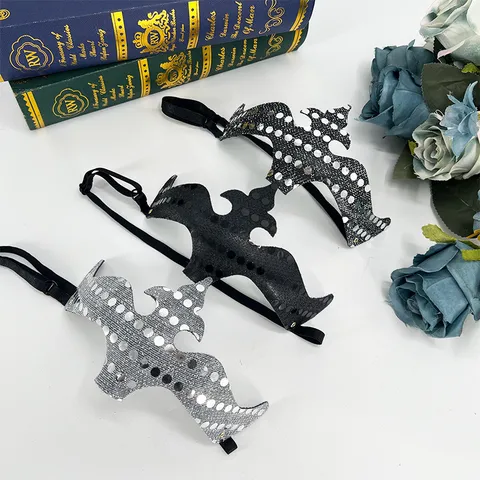 Venezianische Maskenball Pailletten Halber Gesicht Maske Karneval Party Brille Kostüm Zubehör Gotisches Kreuz Design Verkleiden Masken Requisiten