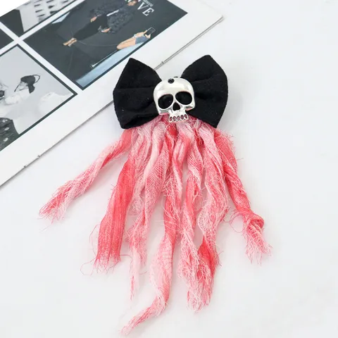Halloween Blutfleck Kostüm Requisiten Spitzenmaske Schleife Totenkopf Haarklammer Stirnband Armband Set Für Cosplay Party Zubehör