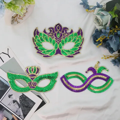 Mardi Gras Carnaval Pailletten Oogmasker Sexy Meerkleurig Masquerade Feest Kostuum Accessoires Voor Bal Halloween Festival Decor