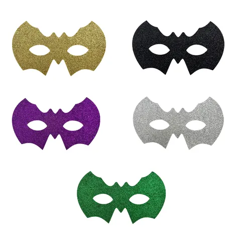 Retro Glitter Bat Mask For Carnival Masquerade Ball Halloween Costume Party Decorative Eye Mask For Women