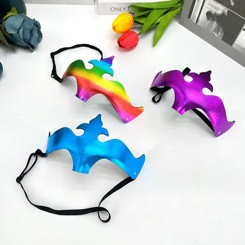 Sexy Mysterious PVC Princess Mask For Adults Masquerade Costume Party Dress Up Prop Elegant Fleur-de-lis Crown Bird Eye Mask