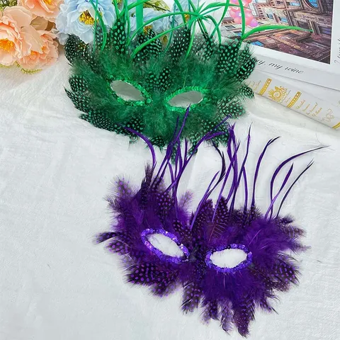 Venetiaans Veren Maskerade Masker Non-Woven Stof Pailletten Carnaval Oogmasker Voor Halloween Kostuum Feest Verkleed