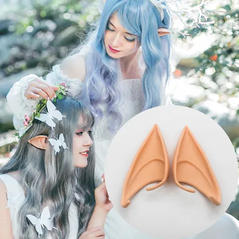 Halloween Elfenohren Fee Spitze Ohren Cosplay Requisiten Für Party Kostüm Fantasy Makeup Latex Ohren Deko Zubehör