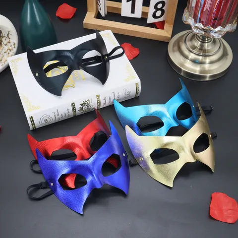 Masquerade Bat Eye Mask Sexy PVC Bat Mask For Women Halloween Carnival Party Dress Up Costume Accessory