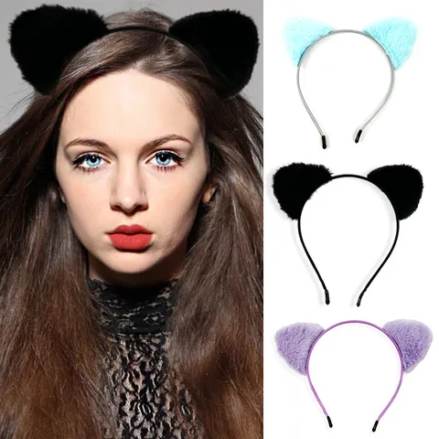 Japanischer Stil Plüsch Katzenohren Fuchs Ohren Stirnband Kawaii Kunstpelz Haarreif Für Cosplay Party Täglich Kopfschmuck Für Damen Mädchen
