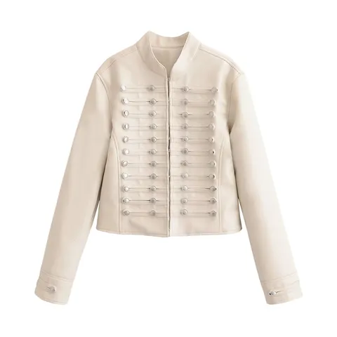 Women Fashion PU Leather Jacket And Shorts Set Stand Collar Long Sleeve Casual Two Piece Outfit Streetwear Outerwear