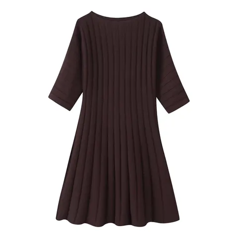Damen Casual Kurzarm Strick Minikleid Dehnbar Einfarbig Gerippt Enges Kleid Für Sommer Herbst Mode