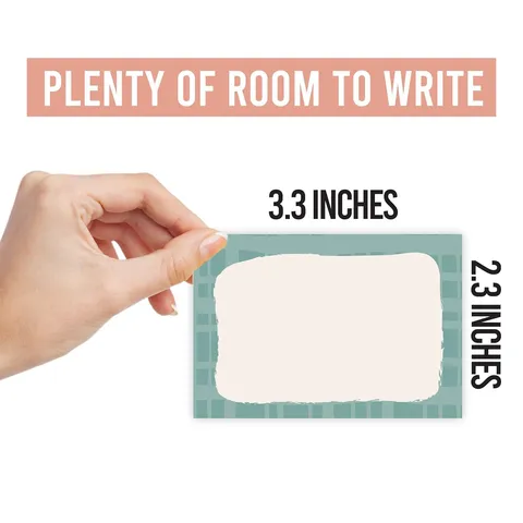 Autocollants d'Étiquettes de Nom Inscriptibles Colorées Cube Bohème pour Salle de Classe Enfants DIY Décoration Créative Fournitures Scolaires