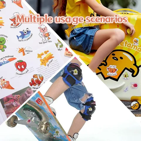 Autocollants de Motivation de Classe pour Enseignant Autocollants de Récompense de Dessin Animé PVC Imperméable pour Enfants Étudiants École