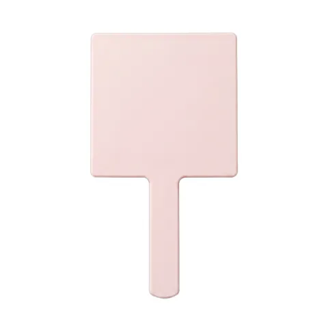 Morandi Quadratischer Handspiegel Tragbarer Kunststoffrahmen HD Glasspiegel Für Damen Schönheitssalon Schminkspiegel Mit Griff