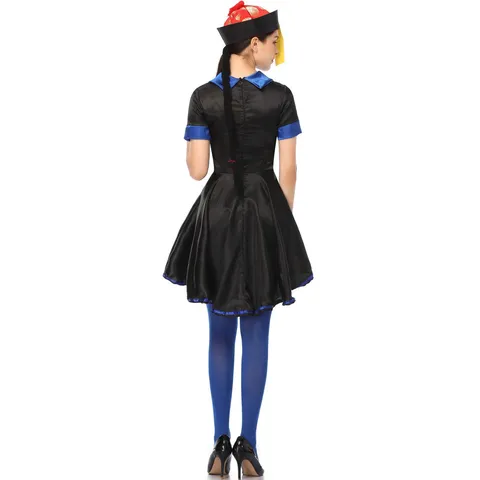 Dames Halloween Chinese Zombie Cosplay Kostuum Traditioneel Qing Dynastie Geest Jurk Hoed En Sokken Voor Feest Kleding