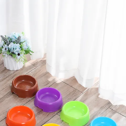 Plastic Pet Food Bowl Thickened Anti-Slip Slow Feeder For Cats Dogs Puppy Feeding Water Container Pet Supplies