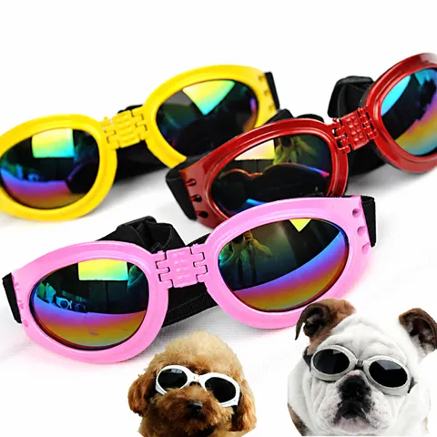 Foldable Pet Sunglasses Windproof Eye Protection Glasses Fashion Cool Goggles For Small Medium Dogs Cats Pet Accessories