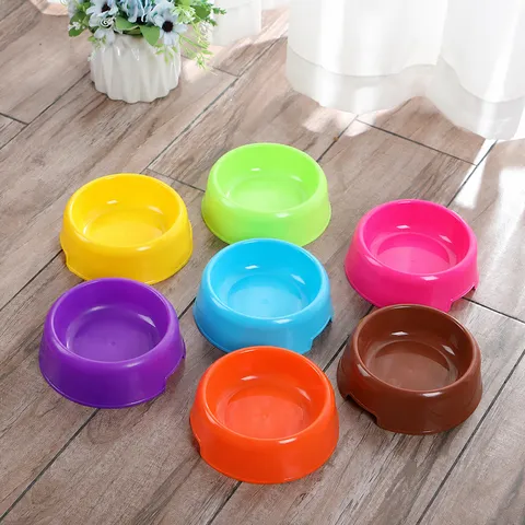 Plastic Pet Food Bowl Thickened Anti-Slip Slow Feeder For Cats Dogs Puppy Feeding Water Container Pet Supplies