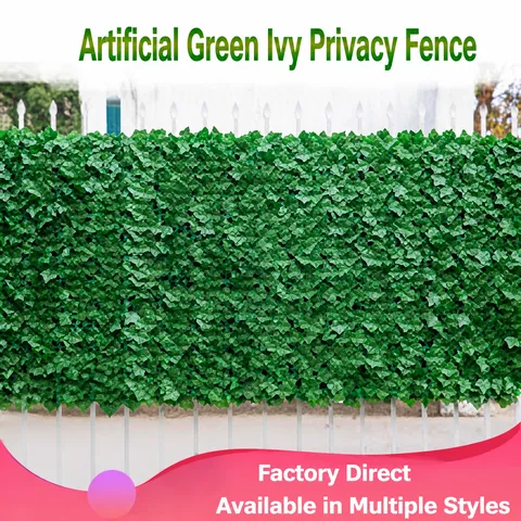 Artificial Greenery Fence Privacy Screen Fake Leaves Outdoor Garden Balcony Patio Decoration Plant Vines
