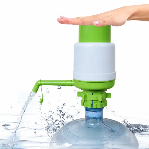 Manual Bottled Water Pump PP Plastic Hand Press Drinking Water Dispenser Pump Portable Home Office Water Extractor Tool