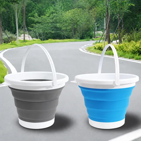 Household Portable Folding Plastic Collapsible Water Bucket For Car Wash Fishing Outdoor Travel Camping Storage