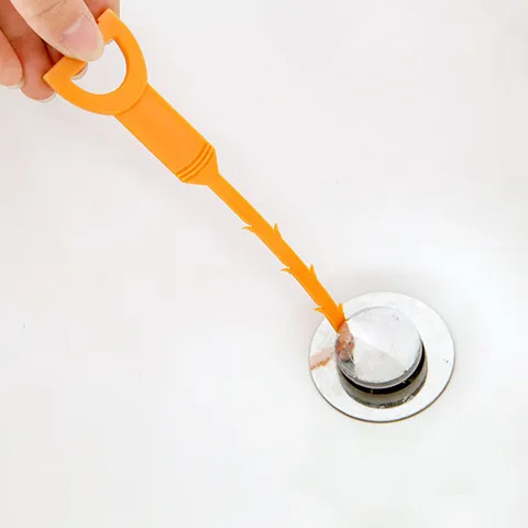 Household Sink Pipe Dredge Hook Plastic Cleaning Tool Flexible Sewer Anti Clog Dredging Tool For Kitchen Bathroom